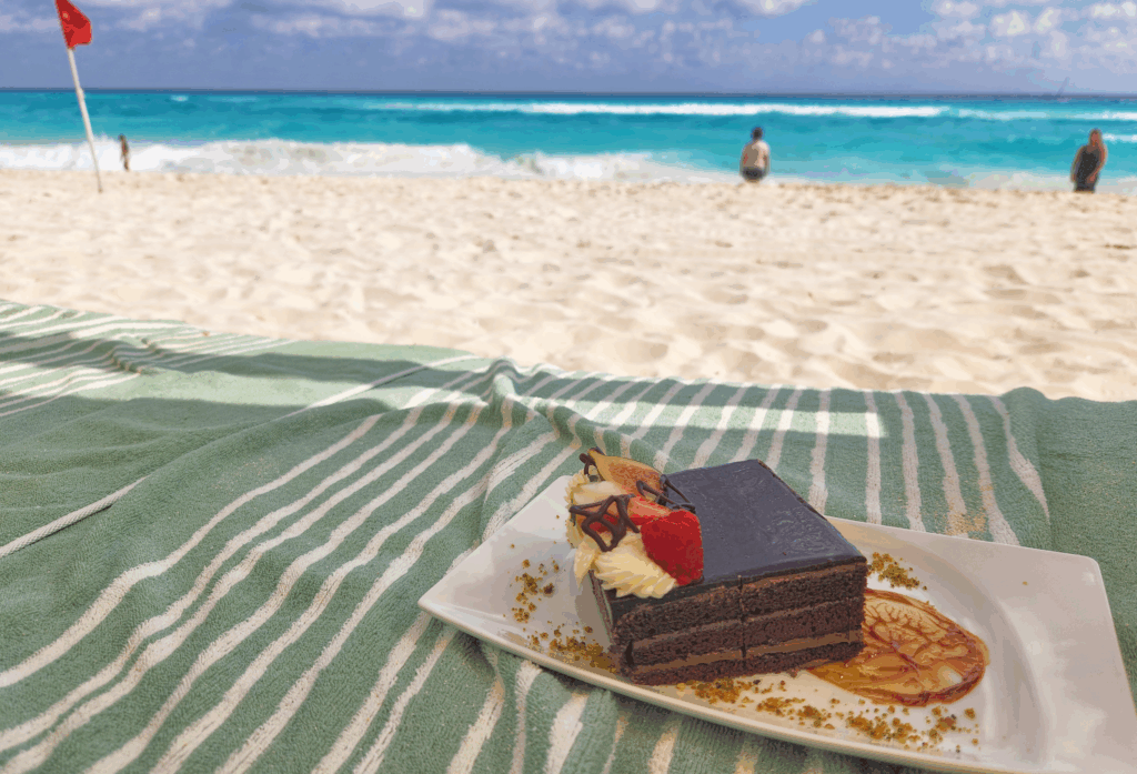 The beach is for relaxing, not a background for trading life.